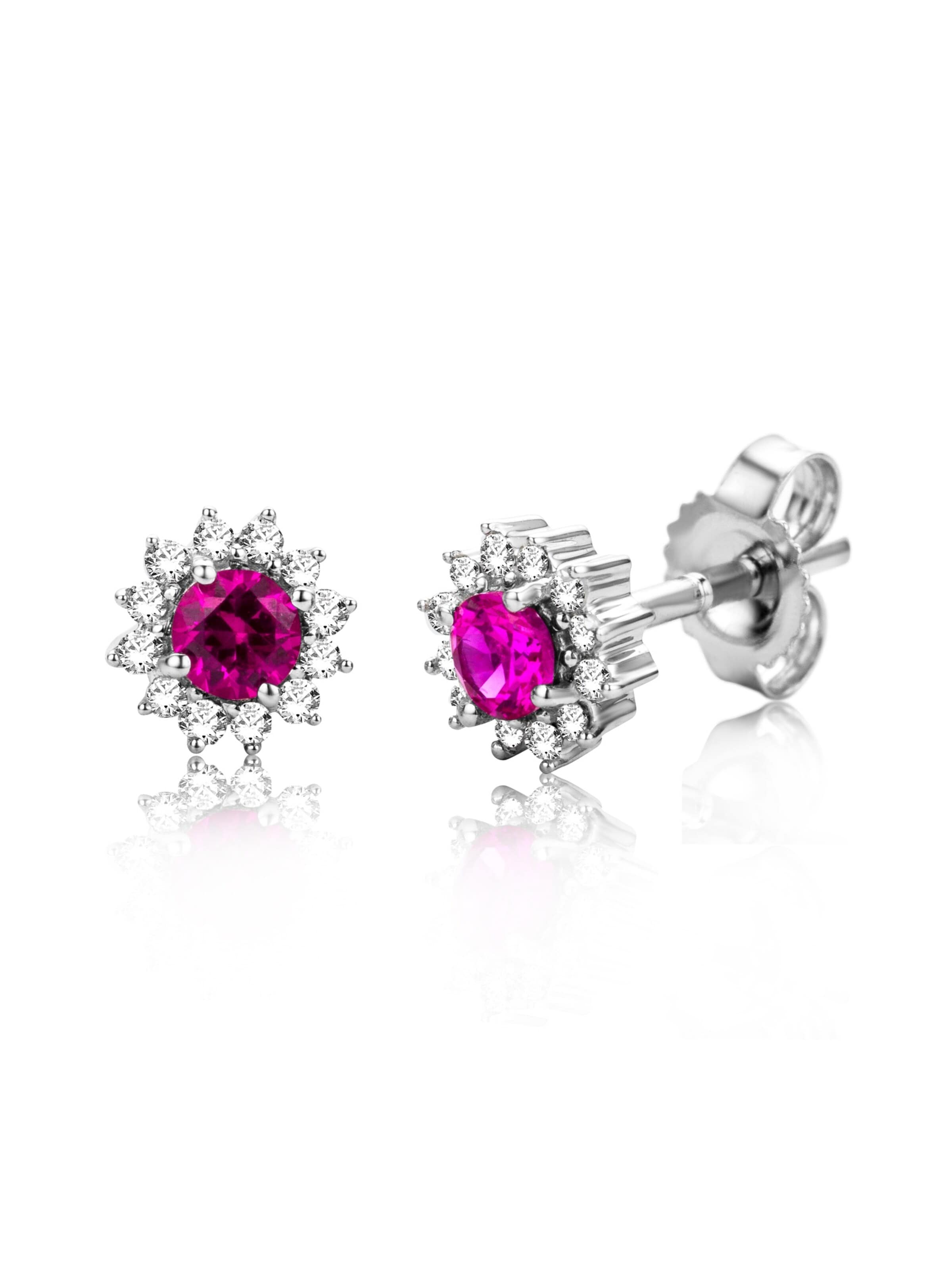 DIAMANT LETERNEL Oorbellen in One Size in de kleur Zilver, Productweergave