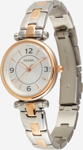 FOSSIL Zegarek analogowy 'Carlie' w kolorze srebrny: przód