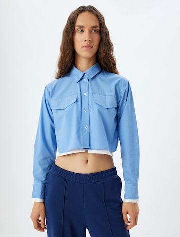 Koton Shirt in Blauw: voorkant