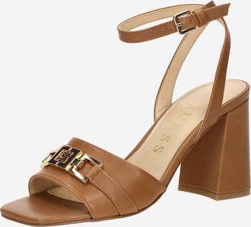 GUESS Sandale 'GRATO' in Braun: Vorderseite