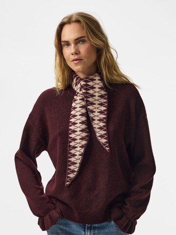 PIECES Scarf 'KOMMA ' in Beige: front