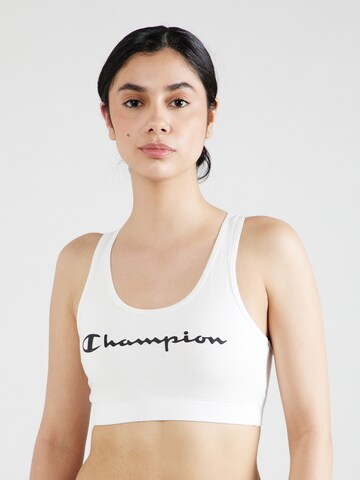 Champion Authentic Athletic Apparel Μπουστάκι Αθλητικό σουτιέν σε λευκό: μπροστά
