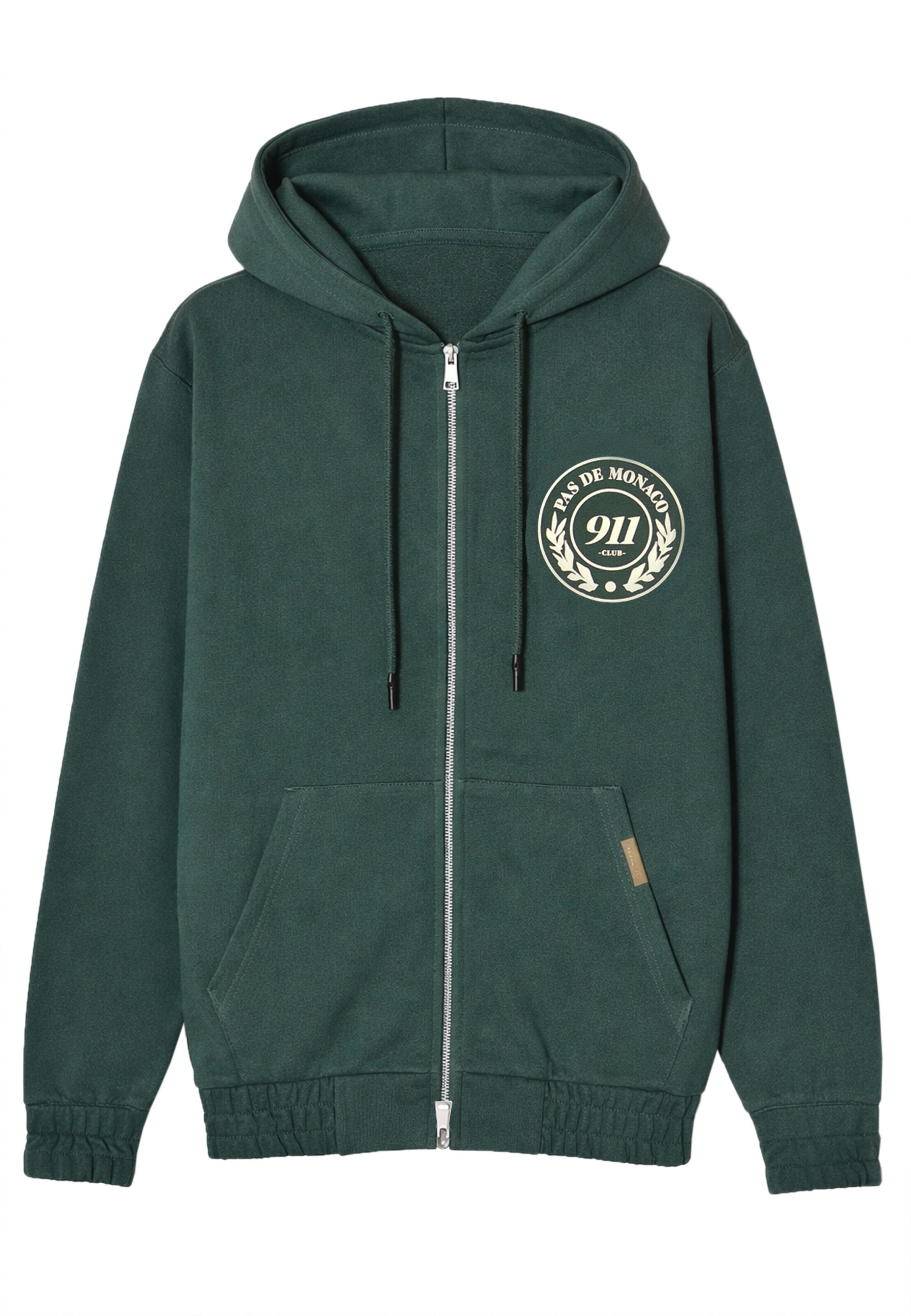 Pas De Monaco Bluza rozpinana 'Vortex' w kolorze zielony: przód