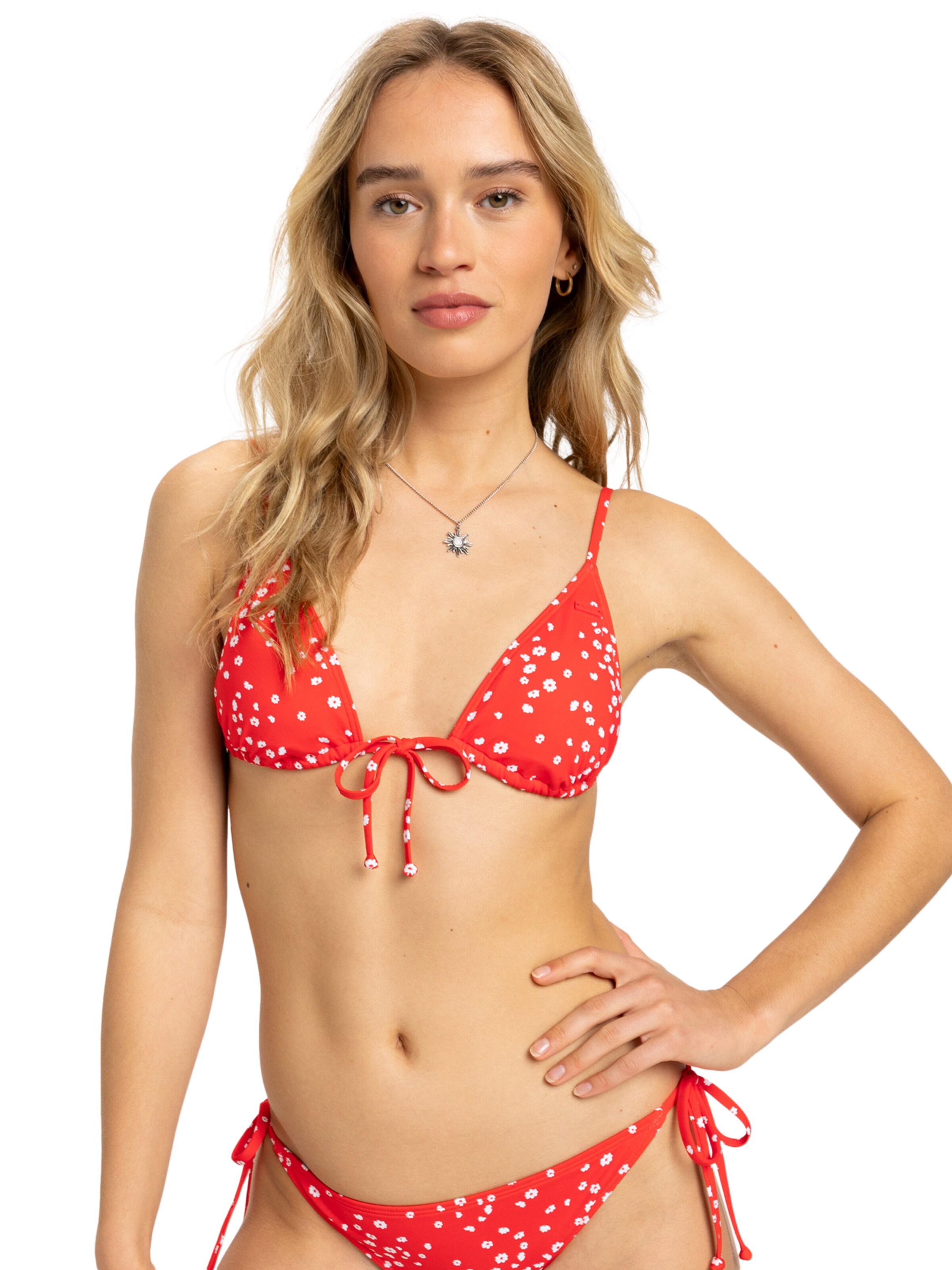 ROXY Bustier Bikinitop in Rood: voorkant
