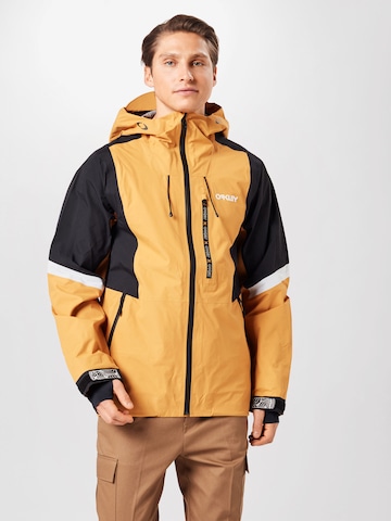 OAKLEY Regular fit Outdoor jacket 'GUNN SHELL' in Yellow: front