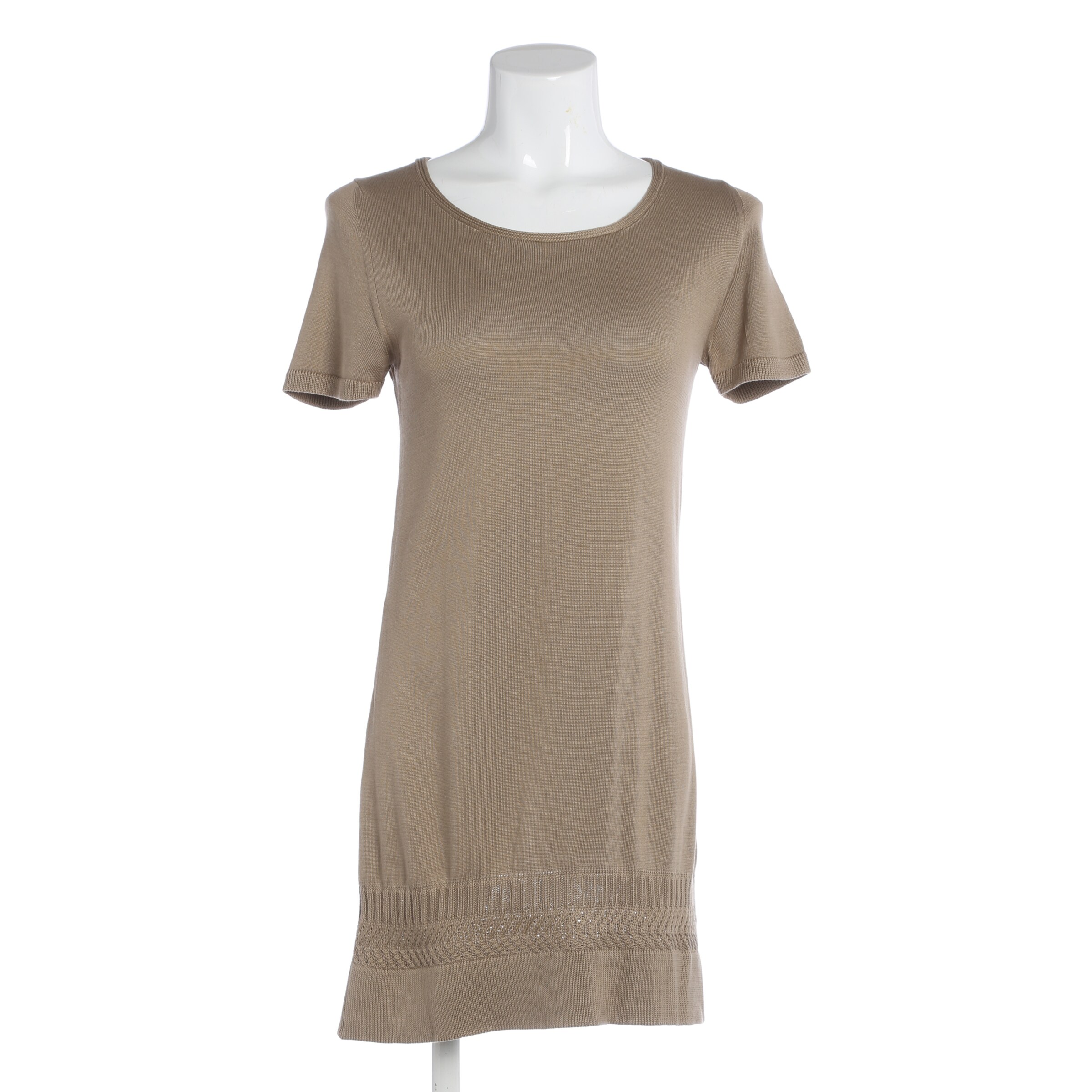 HERMÈS Kleid in S in camel, Produktansicht