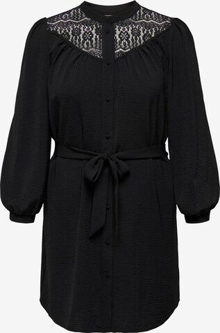 Robe-chemise ONLY Carmakoma en noir : devant