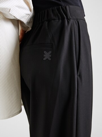 Karo Kauer Wide Leg Hose in Schwarz