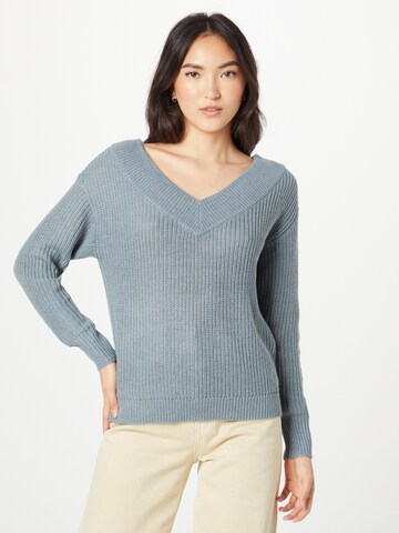 ONLY Sweater 'MELTON' in Blue: front