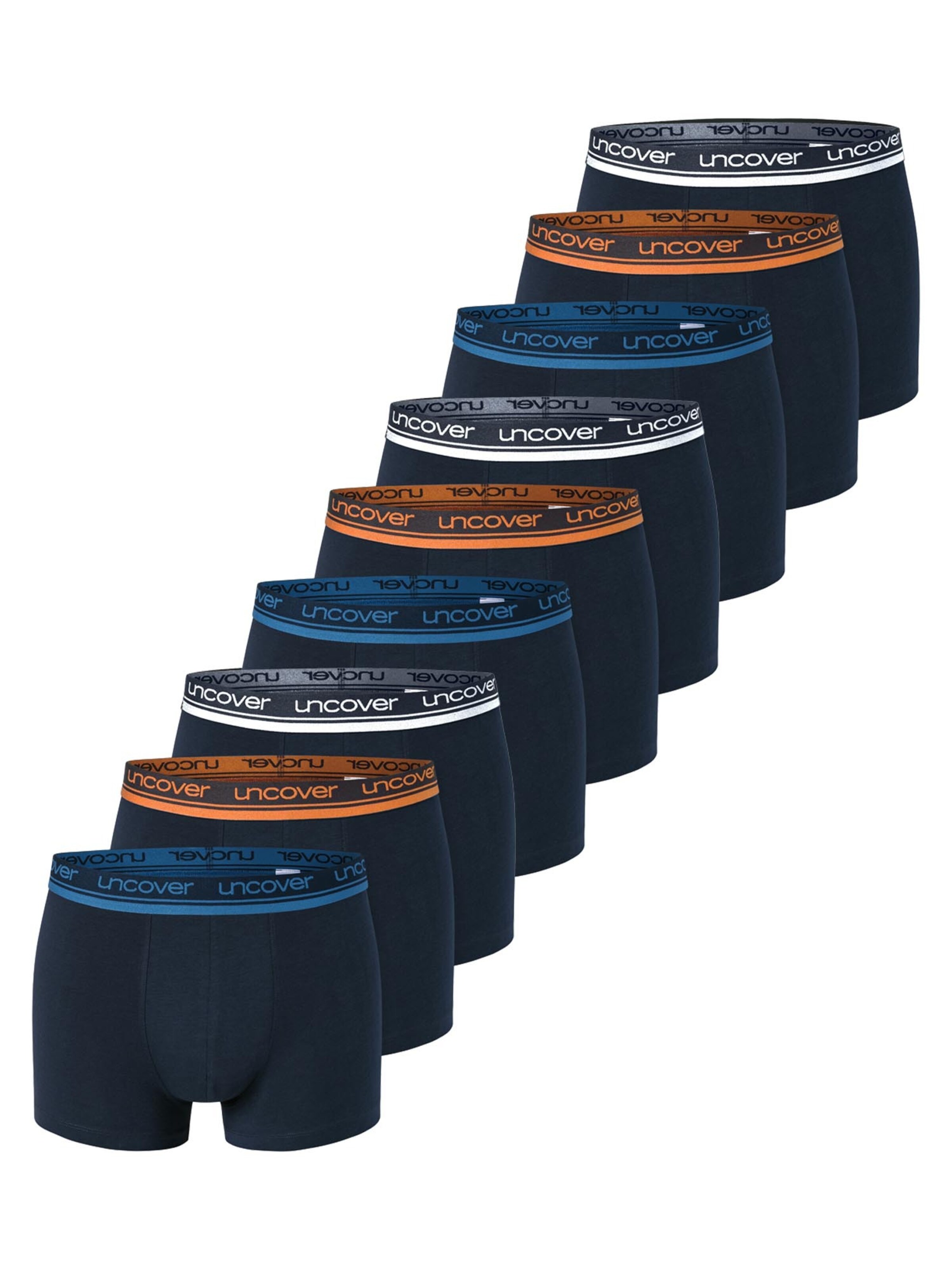 uncover by SCHIESSER Boxer shorts 'Cotton' in Blue: front