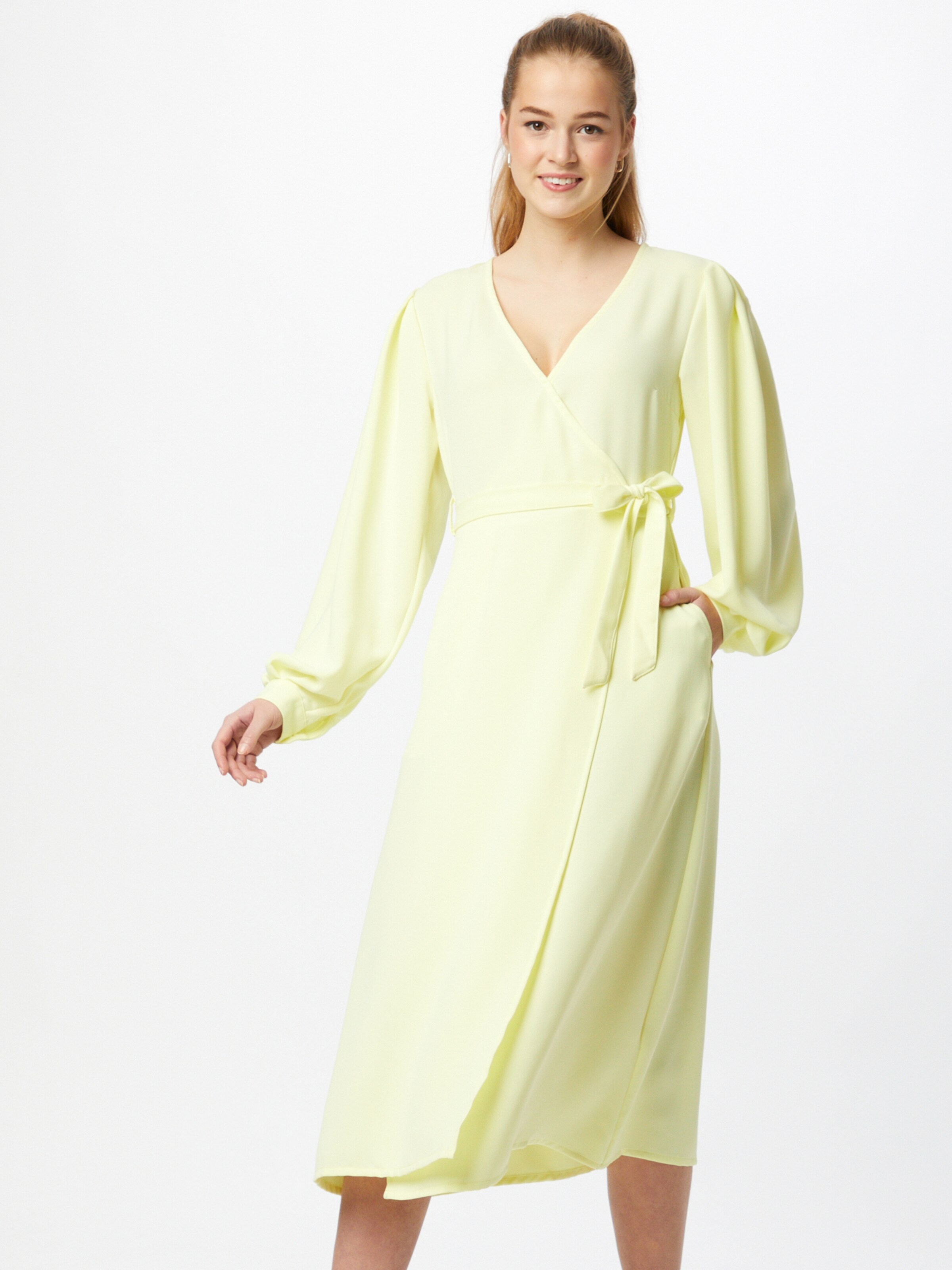 Frauen Kleider NA-KD Kleid in Pastellgelb - ZE96203 Frauen Kleider NA-KD Kleid in Pastellgelb - ZE96203