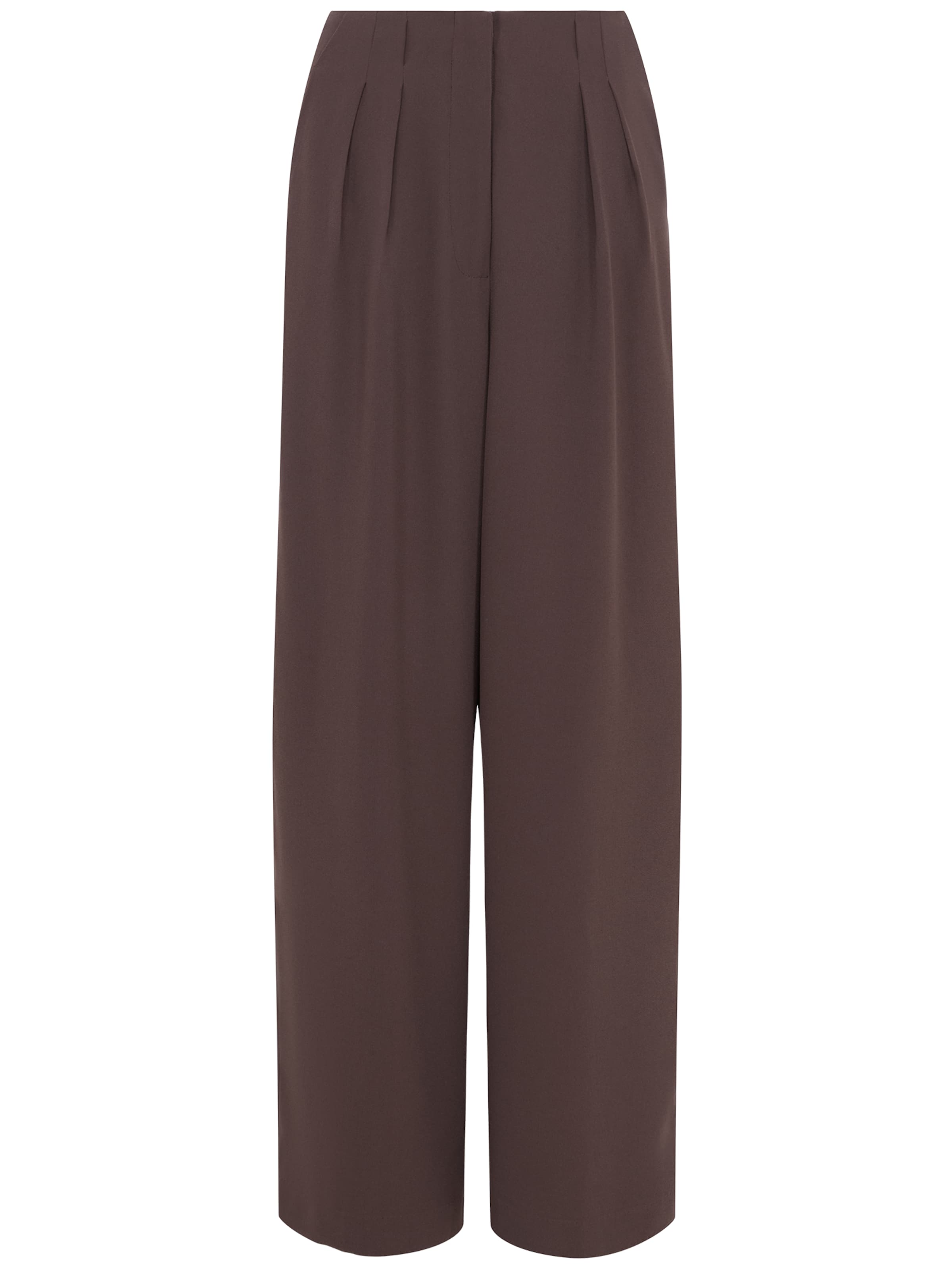 LeGer by Lena Gercke Kalhoty se sklady v pase 'Camilla' – hnědá: přední strana