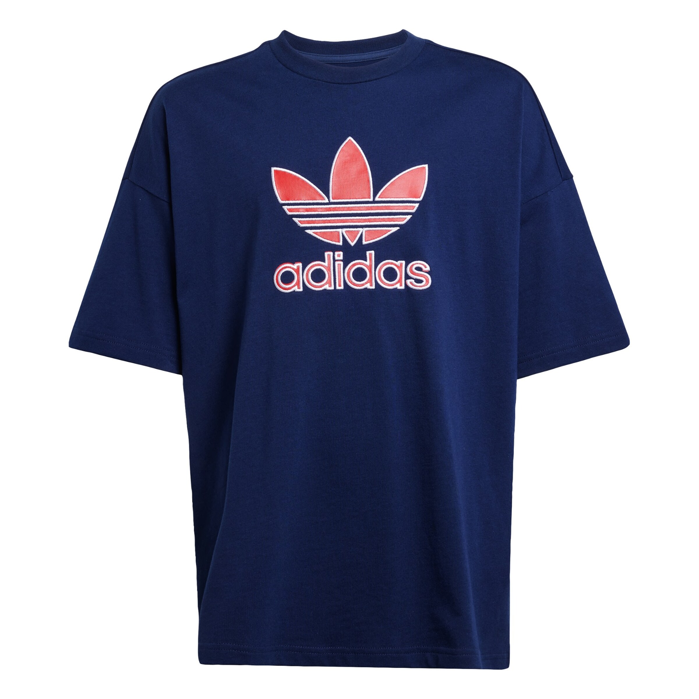 ADIDAS ORIGINALS Тениска 'Trefoil' в синьо: отпред