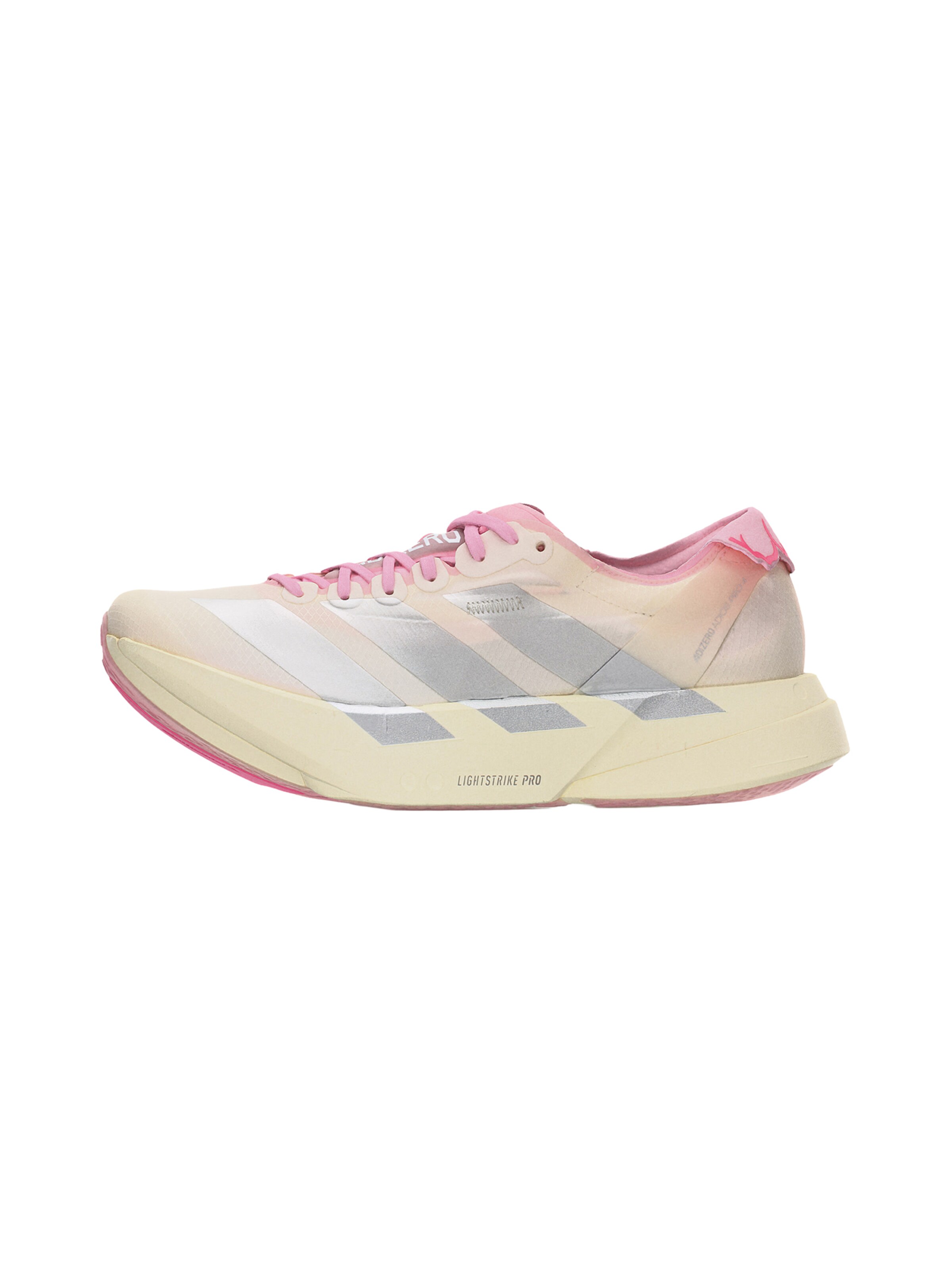ADIDAS PERFORMANCE Chaussure de course 'ADIZERO ADIOS PRO 4' en rose / argent / blanc cassé, Vue avec produit