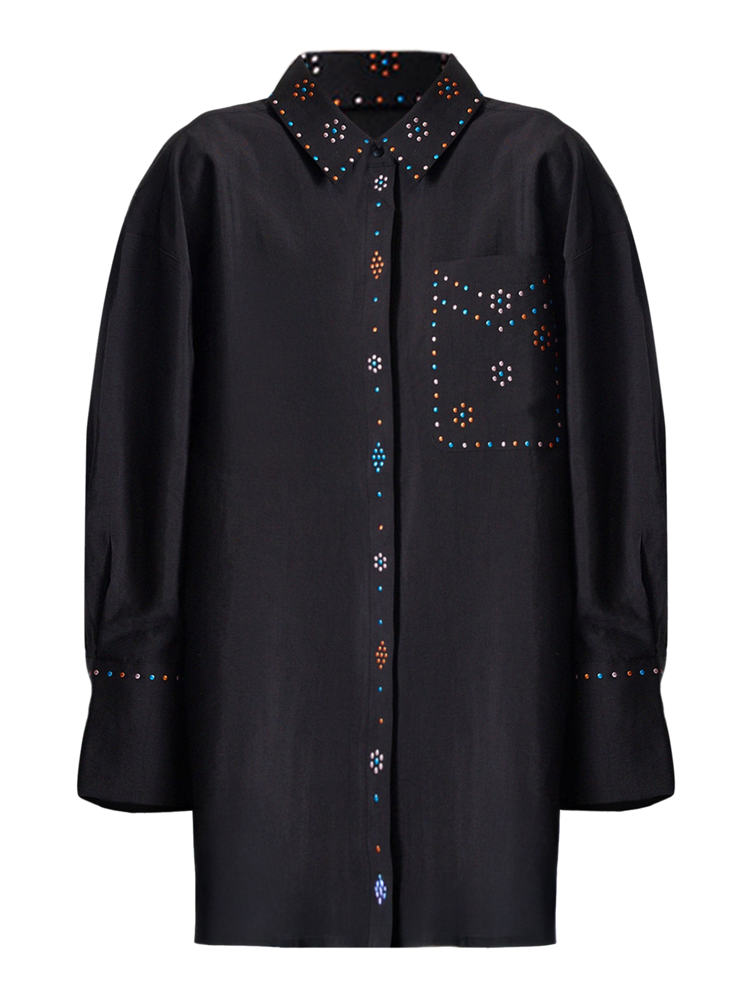 Touche Prive Blouse in Zwart: voorkant