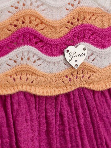 GUESS KIDS Set 'SL CROCHET DRESS+PANT' in Roze