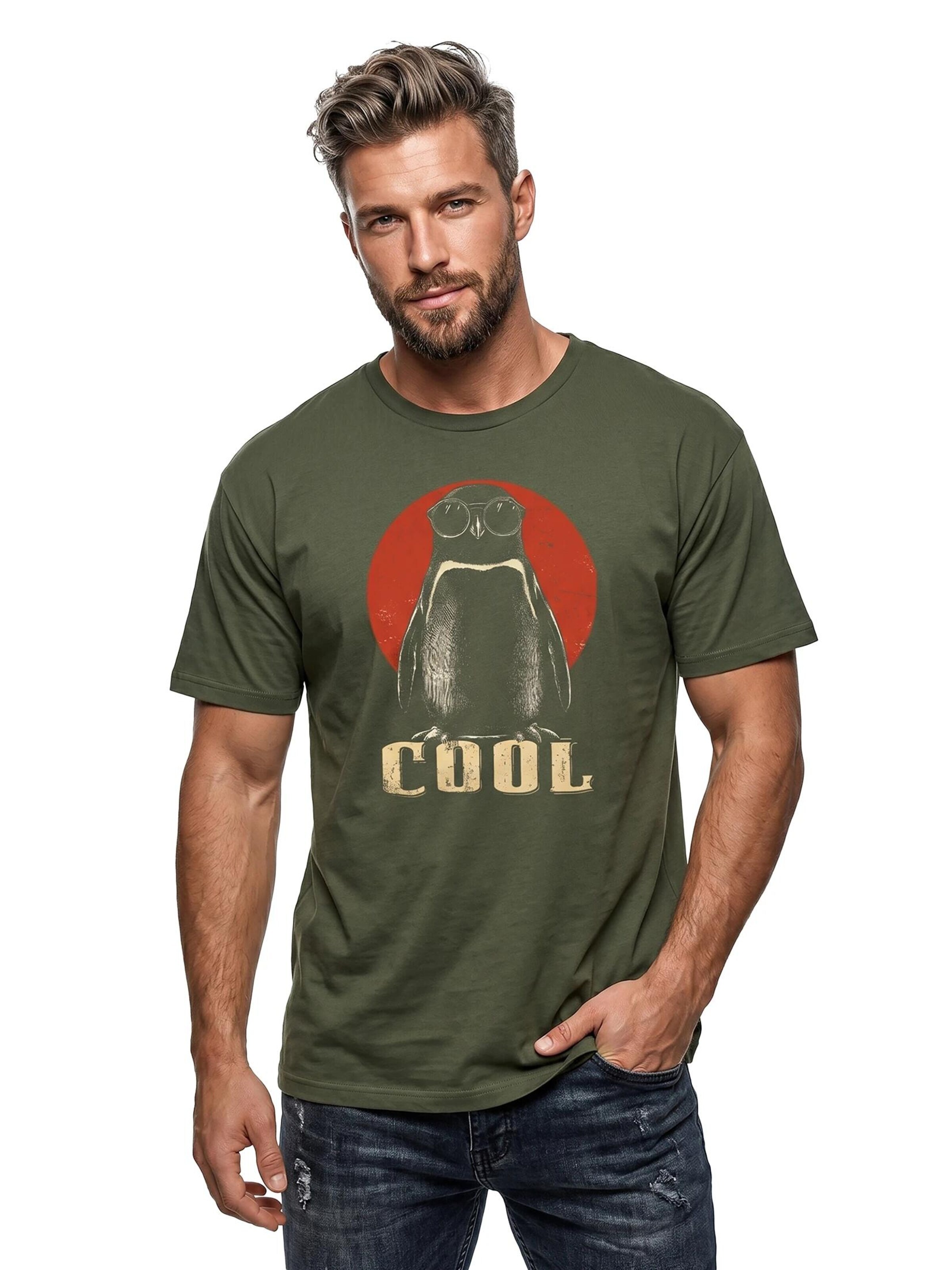 MAKAYA Shirt 'Pinguin' in Green