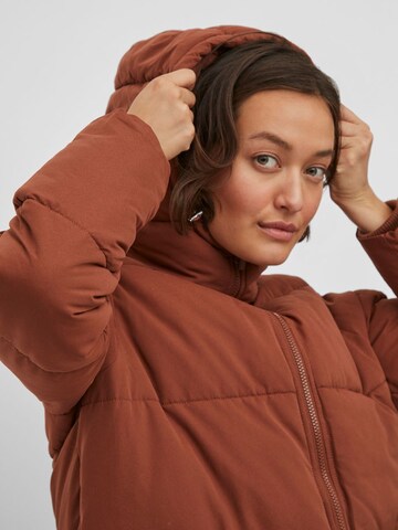 VILA Winter Coat in Brown