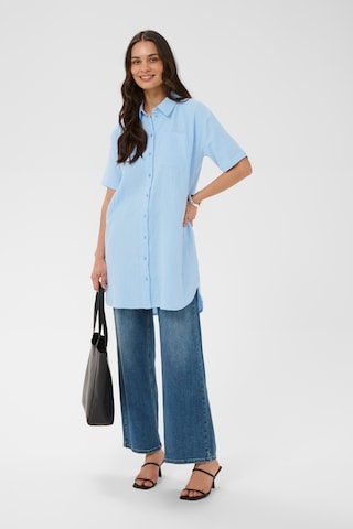 Kaffe Shirt 'KAVafla' in Blauw