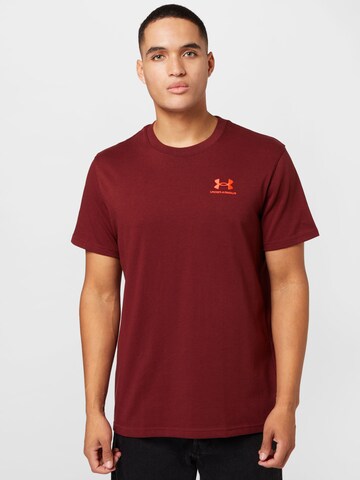 UNDER ARMOUR Functioneel shirt in Rood: voorkant