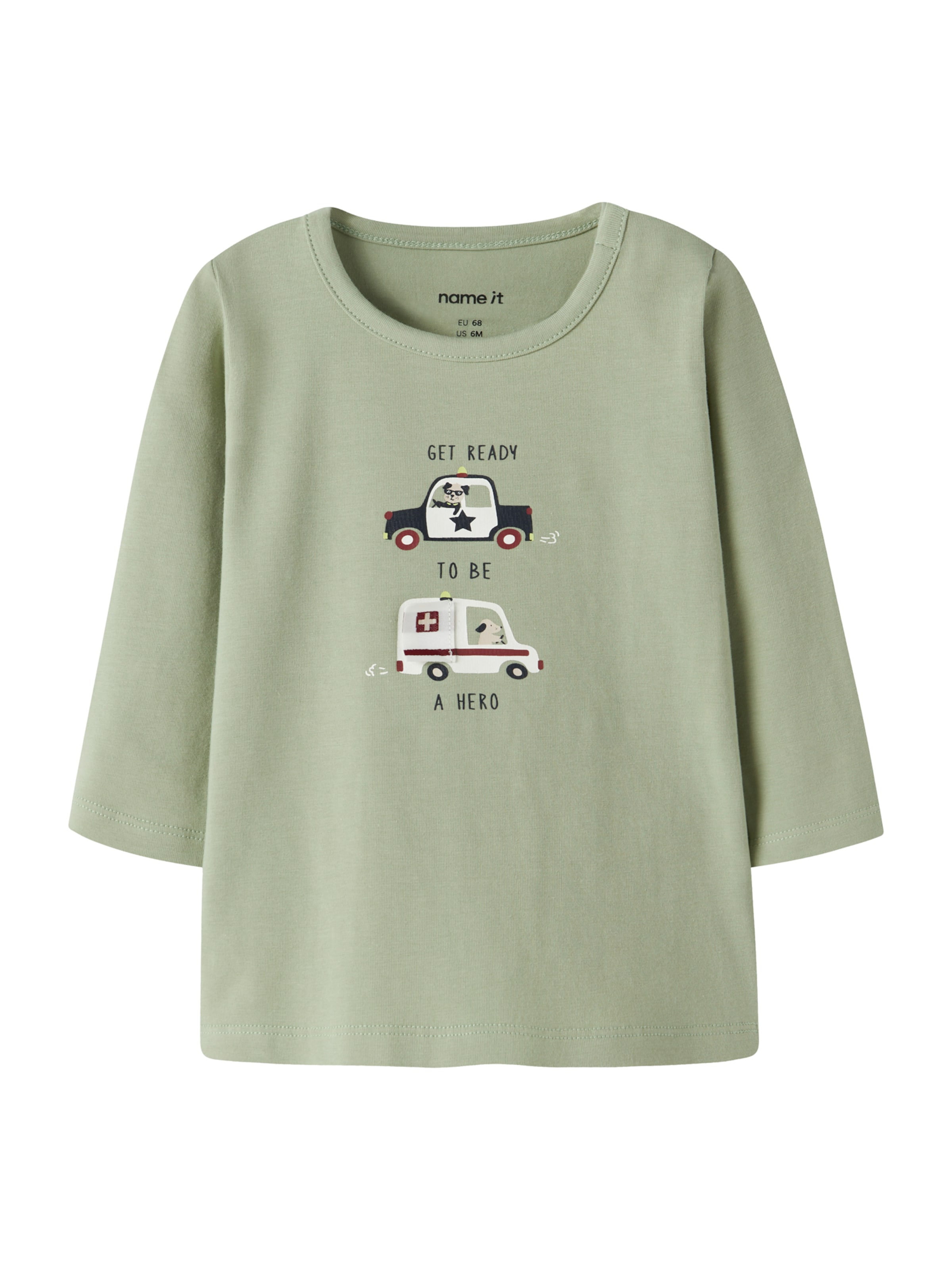 Maglietta 'NBMTINUS' di NAME IT in verde: frontale