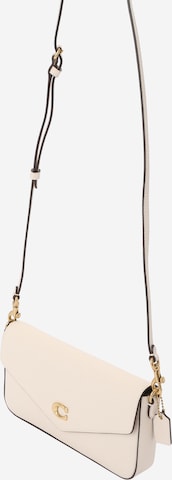 COACH - Bolso de hombro en beige: frente