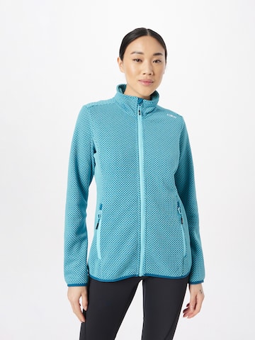 CMP Athletic Fleece Jacket in Blue: front