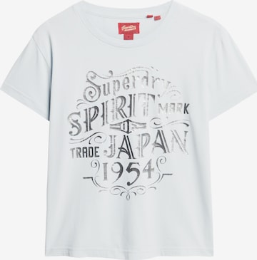 T-shirt Superdry en bleu : devant