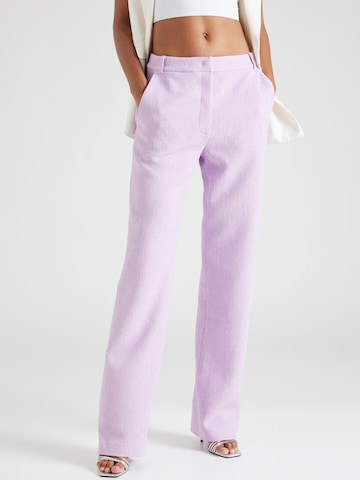 PATRIZIA PEPE Loose fit Trousers in Purple: front