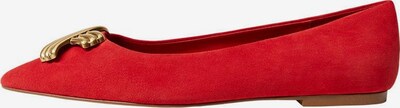 VIOLETA by Mango Балерини 'Min Diva' в злато / рубинено червено, Преглед на продукта