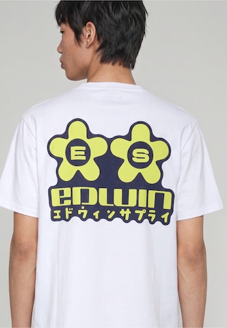 EDWIN T-Shirt 'Sakura' in Weiß