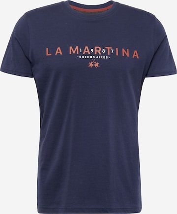 T-Shirt La Martina en bleu : devant