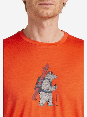 T-Shirt fonctionnel 'Bear Tour' ICEBREAKER en orange