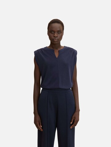 Top di TOM TAILOR in blu: frontale