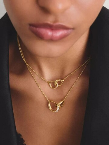 Chaîne 'Vergoldete Together Halskette mit Zirkonia' Thomas Sabo en or