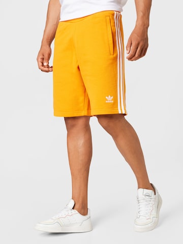 ADIDAS ORIGINALS Regular Pants '3-Stripes' in Yellow: front