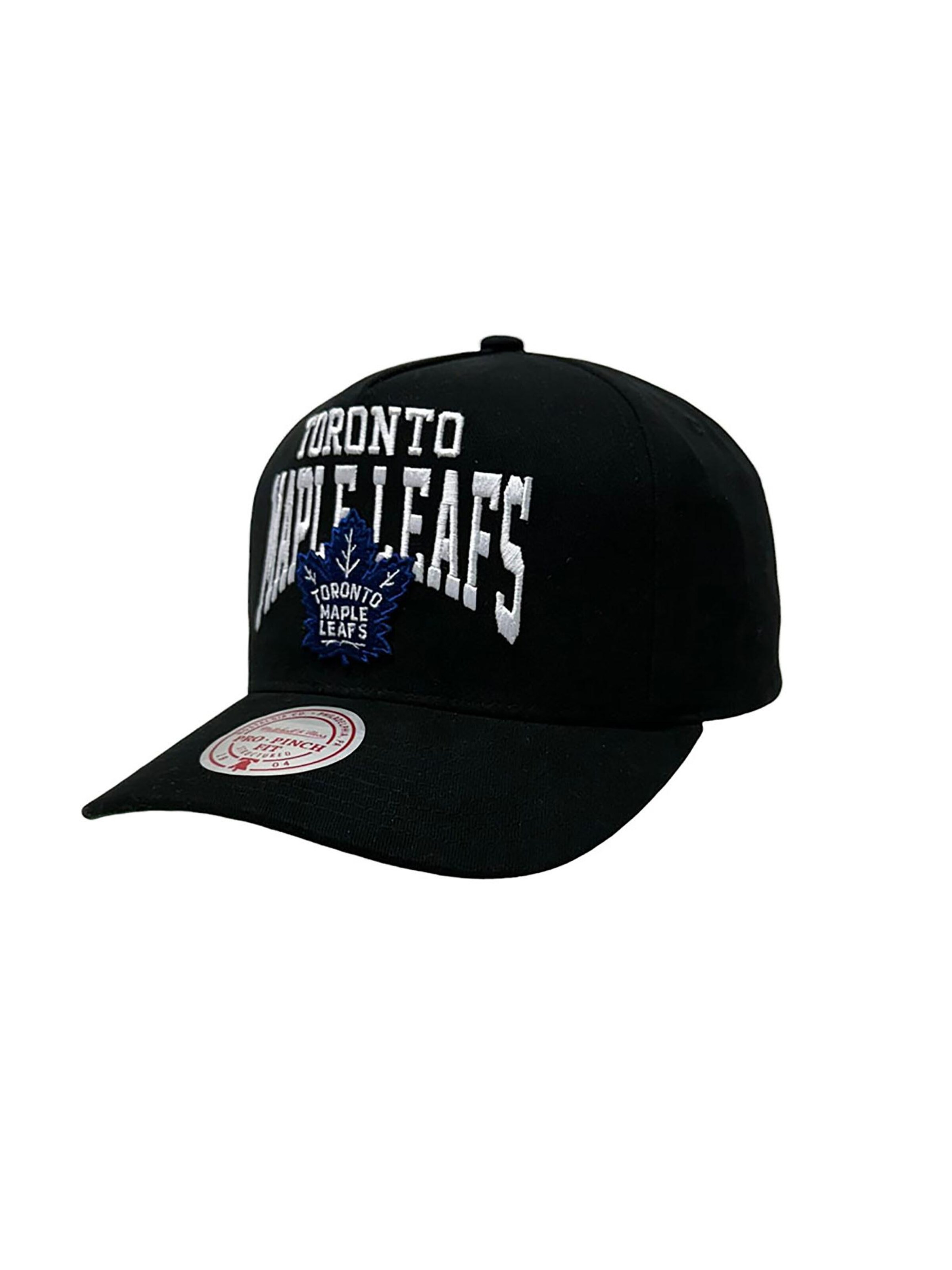 Mitchell & Ness Cap 'Toronto Maple Leafs Big Time Pro' in Schwarz: Vorderseite