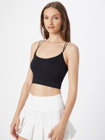 BDG Urban Outfitters Top 'CINDY' - Čierna: predná strana