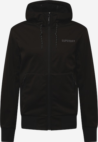 Superdry Športna jakna | črna barva: sprednja stran