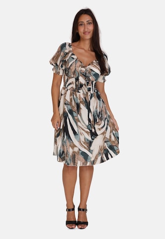 Robe Elara en marron : devant