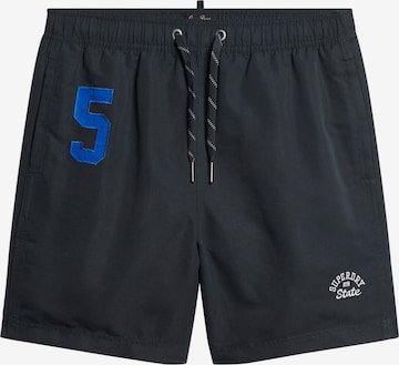 Superdry Board Shorts in Black: front