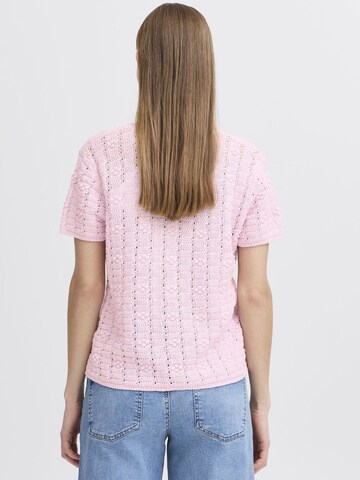 ICHI - Camiseta ' IHDOTTIES ' en rosa