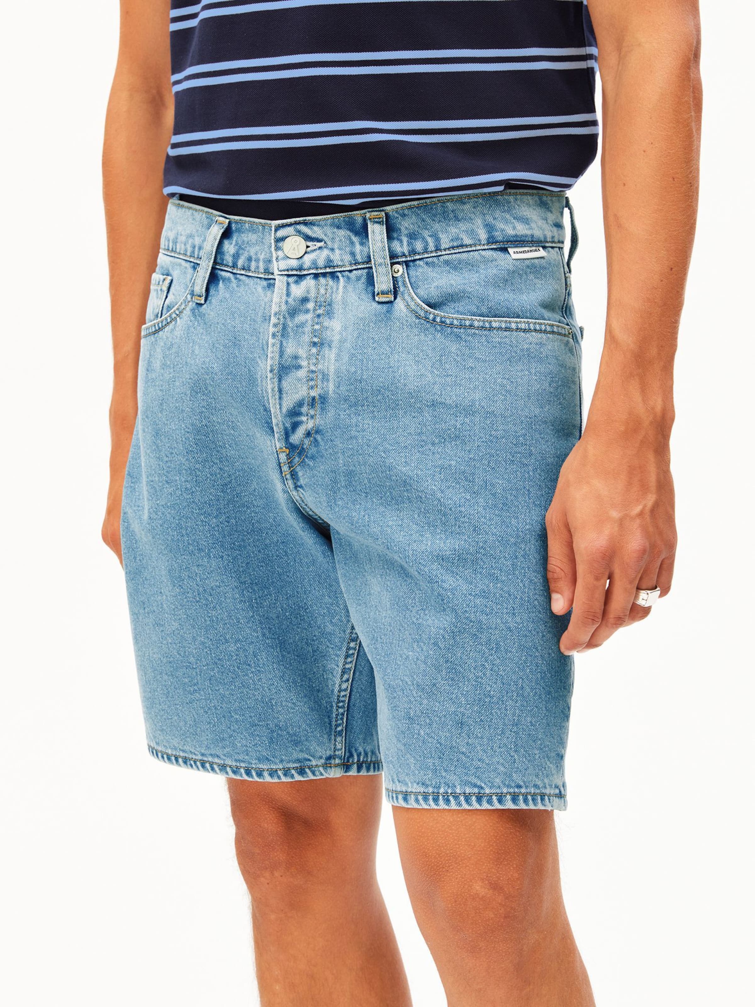 ARMEDANGELS Regular Jeans- Shorts AARVO in Blau