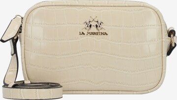 La Martina Crossbody Bag in Beige: front