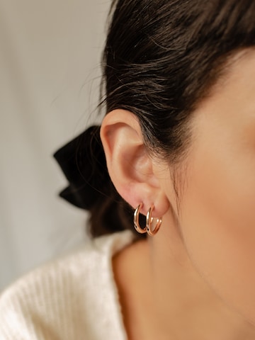 Boucles d'oreilles 'Urban Hoop' Hey Happiness en or