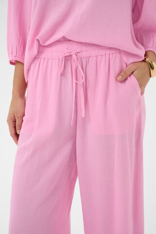 Kaffe Wide Leg Hose ' KAmilia' in Pink