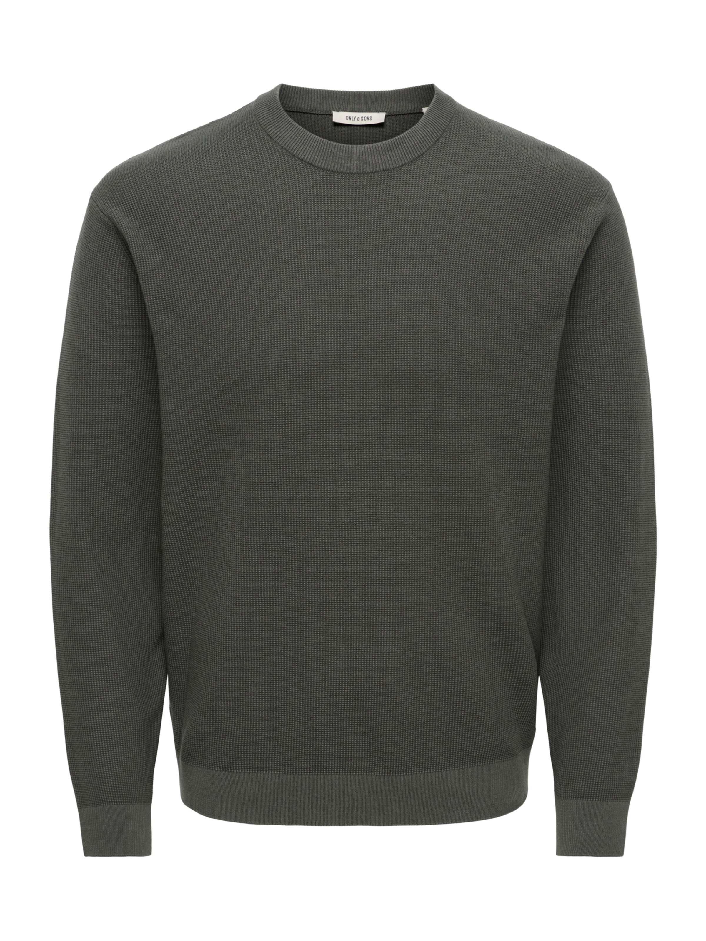 Only & Sons Pullover 'ONSTONY' in Grau: Vorderseite