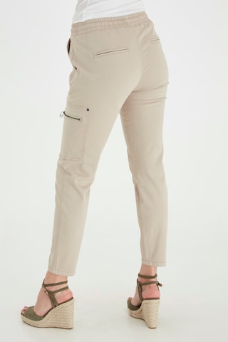 Fransa Regular Cargo Pants 'FRPOSTRAP 2' in Beige