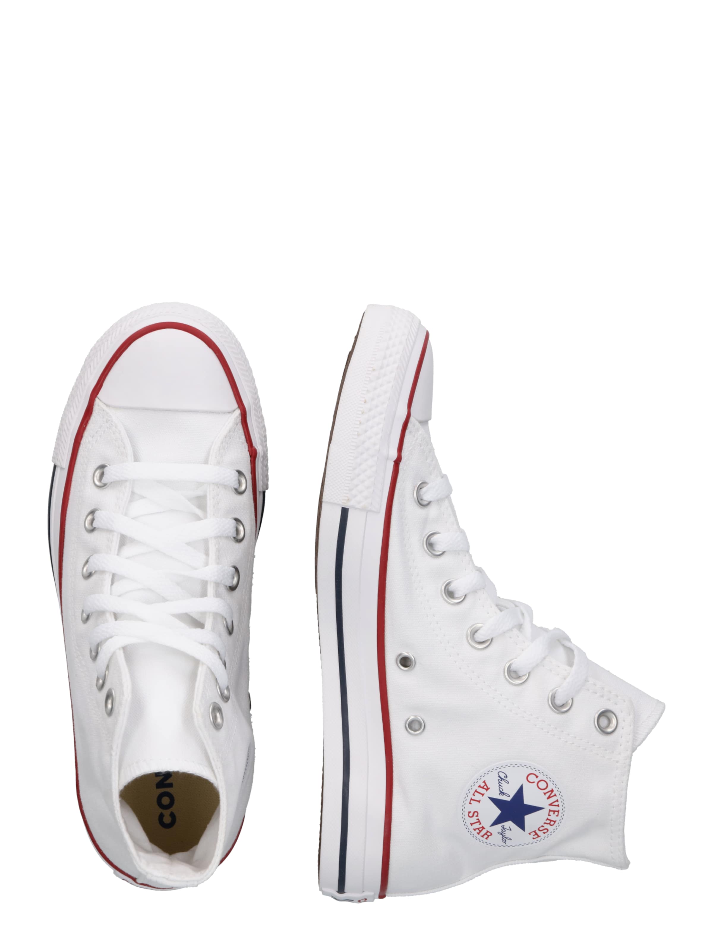 CONVERSE Σνίκερ ψηλό 'CHUCK TAYLOR ALL STAR CLASSIC HI WIDE FIT' σε λευκό