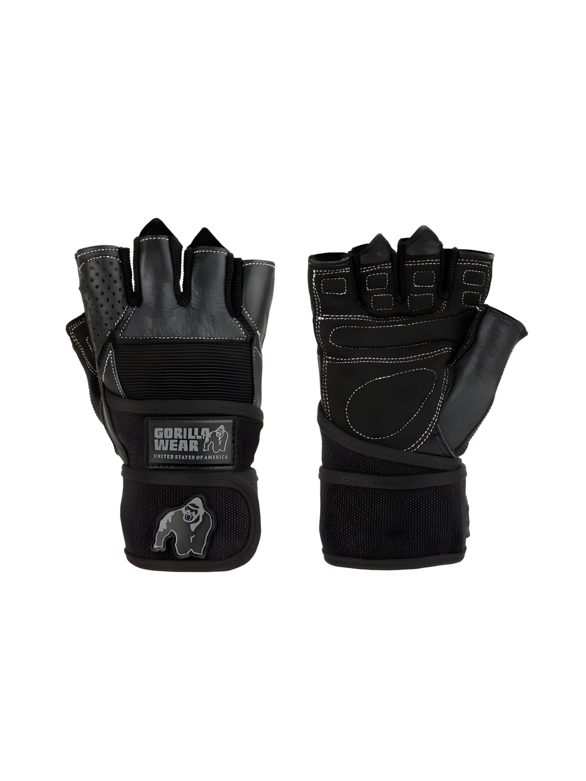 Gorilla Wear Athletic Gloves 'Dallas' in Black: front